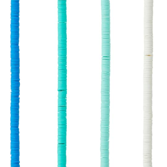 Turquoise Clay Spacer Heishi Beads, 6mm by Bead Landing&#x2122;